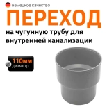 Переход на чугунную трубу 110 мм Ostendorf HTUG