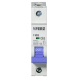 Автоматический выключатель DrFERZ FMB-C 6kA 1P 63A тип С (00065)