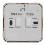 Выключатель двухклавишный Systeme Electric Blanca BLNVA105017