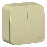 Выключатель двухклавишный Systeme Electric Blanca BLNVA105017