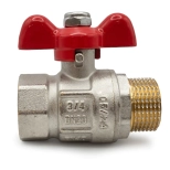 Кран шаровый полнопроходной металлический НВ 3/4" FWB61-M20-F20X