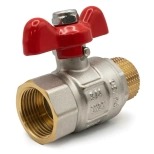 Кран шаровый полнопроходной металлический НВ 3/4" FWB61-M20-F20X