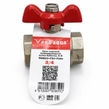 Кран шаровый полнопроходной металлический BВ 3/4" FWB63-F20-F20X