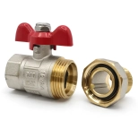 Кран шаровый полнопроходной металлический со сгоном НВ 3/4" FWB65-M20-F20X