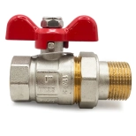 Кран шаровый полнопроходной металлический со сгоном НВ 1" FWB65-M25-F25X