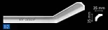 Плинтус потолочный NMC B2 35х35 мм, 2 м