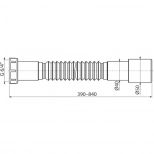Гибкое соединение 6/4×40/50 Alcaplast A770
