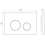 Кнопка для инсталляции АНИ Пласт WP1310 (WPG1311G)