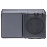 Розетка с выключателем 1-кл Systeme Electric ATN544070 IP54