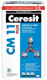 Клей для плитки Ceresit CM 11 Plus, 25 кг