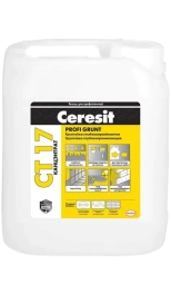 Грунтовка Ceresit CT-17 PROFI концентрат 1:1 (желтая) 5 л