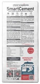 Шпатлевка Danogips SmartCement цементно-полимерная, 20 кг