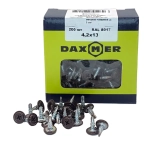 Саморез с прессшайбой DAXMER 4,2х13 со сверлом, RAL 8017 (200 шт)