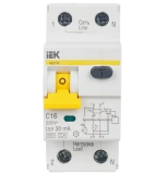 Дифавтомат IEK KARAT АВДТ-32 1P+N C16А 30мА