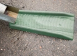 Желоб направляющий пластиковый 590х192/275х50 (зеленый) Ecoteck