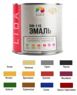 Эмаль ПФ-115 LIDA (серая) 2 л