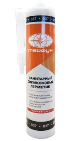 Герметик силиконовый Тайфун №037 (графит) 280 мл