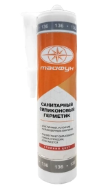 Герметик силиконовый Тайфун №136 (серебряный) 280 мл