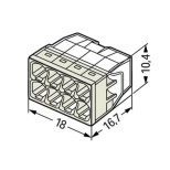 Клемма соединительная Wago 2273-208 (8 отверстий) 5 шт