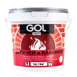 Краска для печей и каминов GOL expert (белая) 1 л