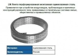 Лента монтажная перфорированная LM 40х2 мм, рулон 10 м