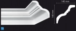 Плинтус потолочный NMC TI 140х140 мм, 2 м