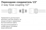Переходник-соединитель 1/2" Startul Garden (ST6011-10)