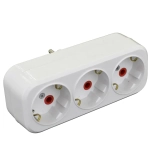 Разветвитель 3 розетки с/з 250В 16А AY-KA (77 134 00)