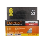 Скобы для степлера 6 мм тип 53 1000 шт Startul ST4507-06