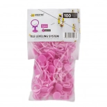 Зажим SLIM 1 мм 3D Krestiki СВП (розовый) 100 шт
