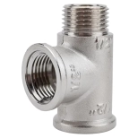 Тройник Valtec с переходом на нар. р. 1/2" НР-ВН-ВН