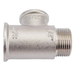 Тройник Valtec с переходом на нар. р. 3/4"х1/2"х3/4" вн.-вн.-нар.