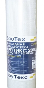 Стеклосетка фасадная БауТекс Крепикс 2000, 50 м²