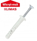 Дюбель-гвоздь 6х80 Klimas SMNK нахлест нейлоновый 100 шт