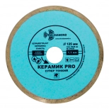 Диск алмазный отрезной 125х22 мм Trio-diamond Керамик PRO (370125)