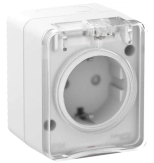 Розетка IP54 с/з и шторками Systeme Electric AtlasDesign ATN540145