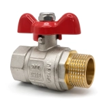 Кран шаровый полнопроходной металлический НВ 3/4" FWB61-M20-F20X