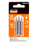 Бита для шуруповерта Torx T10 50 мм Gepard (GP3517-50) 3 шт