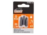 Бита для шуруповерта PZ3х25 мм Gepard (GP3505-25) 3 шт