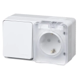 Розетка с выключателем 1-кл Systeme Electric ATN540170 IP54