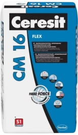 Клей для плитки усиленной фиксации Ceresit CM 16 Flex, 25 кг