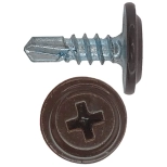 Саморез с прессшайбой DAXMER 4,2х13 со сверлом, RAL 8017 (200 шт)