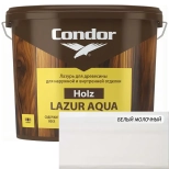 Лазурь для древесины Condor Holz Lazur Aqua (белый молочный) 2,5 л
