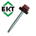 Саморез кровельный ЕКТ 4,8х35, RAL 3005 (50 шт), B009420