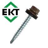 Саморез кровельный ЕКТ 4,8х35, RAL 8017 (50 шт), B009421