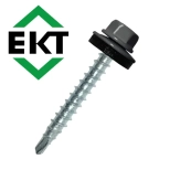 Саморез кровельный ЕКТ 4,8х35, RAL 7024 (50 шт), B009708