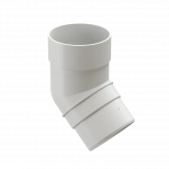 Колено 45º Docke PREMIUM RAL 9003 (пломбир)