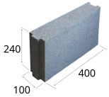 Керамзитобетонный блок 400x100x240 (плотность 850) Новолукомль, возможно 5% боя