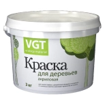 Краска для деревьев VGT акриловая ВД-АК-1180, 3 кг