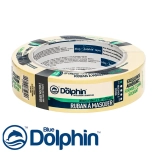 Лента малярная Blue Dolphin 30 мм х 50 м (желтая)